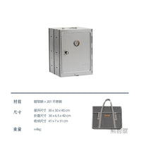 Haofeng Portable Stainless Steel Folding Charcoal Smoker Oven for Outdoor Camping & Baking