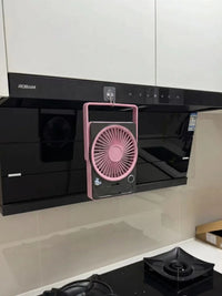 Portable USB Rechargeable Mini Desk Fan for Kitchen & Bathroom, Powerful Cooling