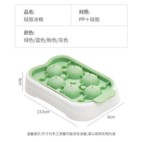 Creative Press-Type Ice Ball Maker Silicone Mold for Homemade Ice Cubes