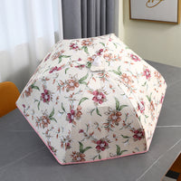 Foldable Insulated Food Cover Tent for Dining Table, Large Round Dish Protector