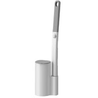 Disposable Toilet Brush Set with Wall-Mounted Holder, No Dead Ends Cleaning