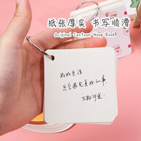 Ring-Bound English Vocabulary Flashcards Notebook Portable Memo Pad