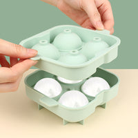 Creative Silicone Ice Cube Tray with Lid - Easy Release Square Ice Mold for Home Kitchen Tools and Popsicles