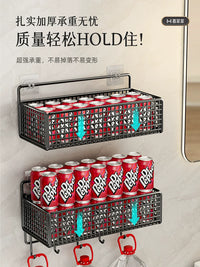 Bathroom Shower Caddy Wall Mounted Storage Shelf No-Drill Organizer for Toilet Vanity