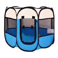 Portable Pet Playpen Tent for Cats and Dogs, Foldable Whelping Box and Exercise Kennel