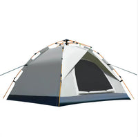 Automatic Pop-Up Double-Layer 3-4 Person Camping Tent for Outdoor Rainproof Picnic & Hiking