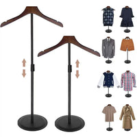 Adjustable Garment Display Rack for Retail Stores - T-Shirt & Coat Stand