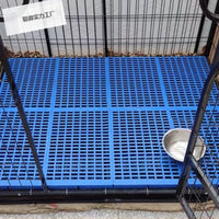 Thickened Interlocking Pet Cage Mat Grid Plastic Leak-Proof Cooling Pad for Dogs