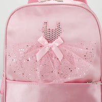 Kids Dance Backpack for Girls, Ballet Latin Dancewear Storage Bag, Multi-functional Double Shoulder Bag