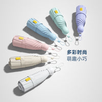 Compact UV Protection Capsule Umbrella for Sun and Rain