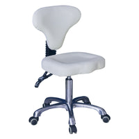Ergonomic Swivel Lift Stool with Backrest for Salon, Office, or Home Use