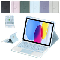 Rotating Leather Case with Backlit Bluetooth Keyboard for iPad 10.9" / 11" Models
