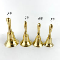 Pure Brass Hand Bell for Meditation, Classroom, and Call Bell