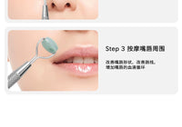 Jade Facial Roller and Gua Sha Set for Face and Eye Massage, Lifting, and Slimming