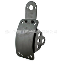 Motorcycle Side Mount Tail Light & License Plate Bracket, Matte Black
