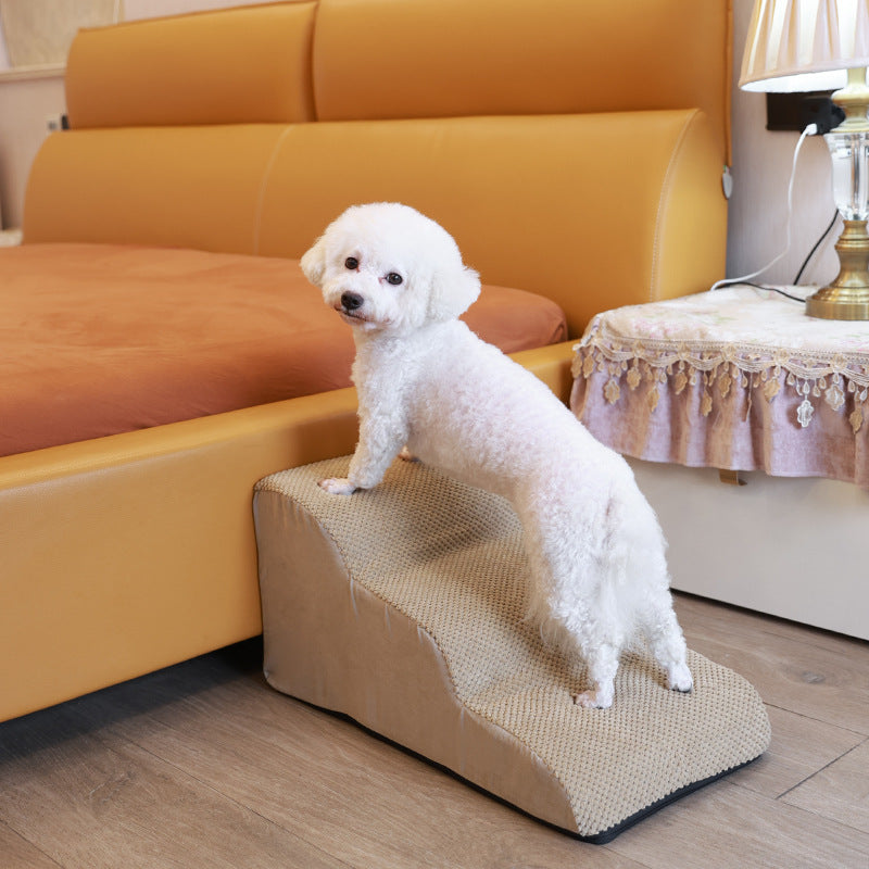 Pet Stairs for Small Dogs and Cats, Washable Pet Ramp for Beds and Sofas