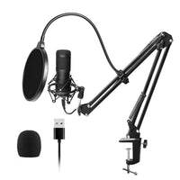 USB Condenser Gaming Microphone Kit for PC, 192K/48K Sample Rate, Live Streaming