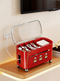 Desktop Cable Management Box with Lid for Power Strips and Cords