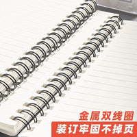 B5 Horizontal Spiral Notebook for Students, Lined Journal for College and Exam Prep