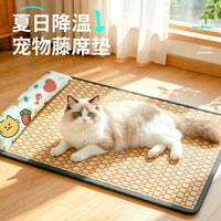 Pet Cooling Mat for Dogs and Cats, Summer Breathable Ice Silk Pad, Washable and Bite-Resistant Pet Bed