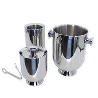 Zhuojin Double-Layer Thickened Stainless Steel Ice Bucket for Bar KTV Parties Beer Champagne Red Wine Ice Cubes