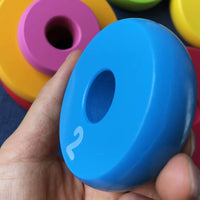 Wooden Rainbow Stacking Toy for Babies and Toddlers, Educational Teether for Early Learning