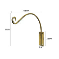 Heavy Duty Cast Iron Wall Hook for Hanging Lanterns, Wind Chimes, and Planters