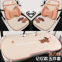 Cartoon Gel Car Seat Cushion and Lumbar Support for Office and Home
