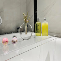 Ins Style Transparent Acrylic Bathtub Caddy Tray for Bathroom Storage