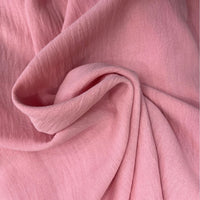 CEY Crinkled Ice Silk Wide-Leg Pants Skirt Shirt Fabric Imitation Cotton Linen Stretch Polyester