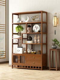 New Chinese Style Display Shelf Tea Room Cabinet Multi-layer Living Room Divider