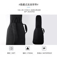 PANDASO Electric Guitar Gig Bag, Thickened Leatherette with Velvet Lining, LP TL ST SG Mustang Compatible