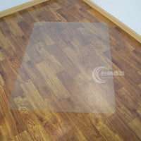 PVC Rectangular Chair Mat for Hardwood Floors, Clear Desk Chair Mat, Non-Slip Floor Protector