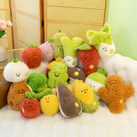 Creative Claw Machine Doll Wedding Toss Plush Toy Realistic Fruit and Vegetable Plush Doll Wholesale