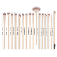 Premium Skin Tone Eye Makeup Brush Set - Concealer, Eyeshadow, Highlight, Detail Brushes