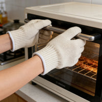 Aramid Heat Resistant Oven Mitts for Baking and Grilling, 500°C High Temperature Protection