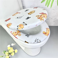 Soft Thickened Toilet Seat Cover for U/O/V Shape Toilets, Universal Fit