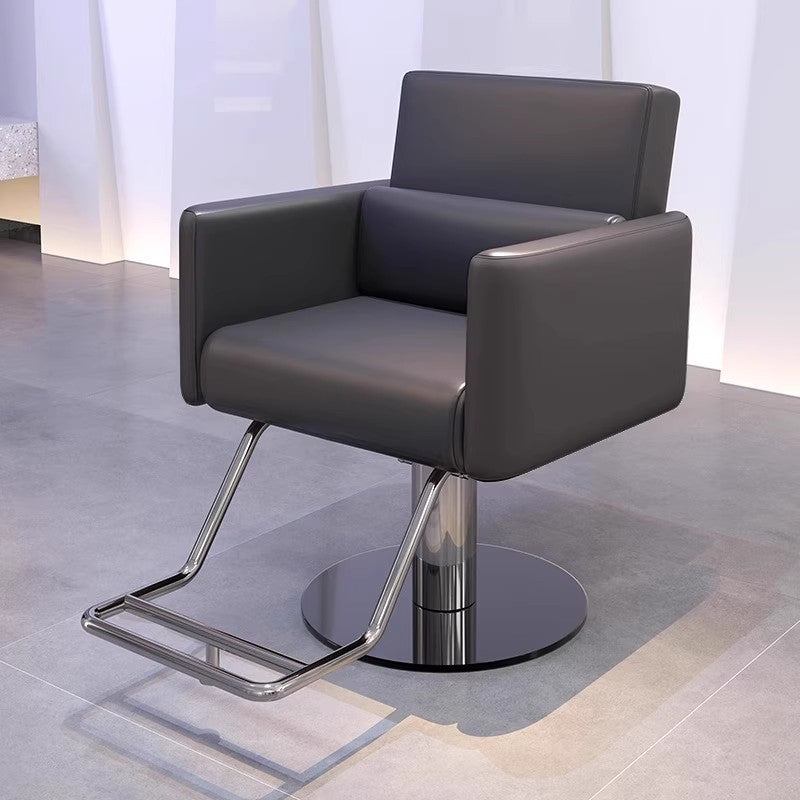 Professional Hydraulic Reclining Barber Chair with Headrest for Salon and Spa