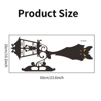 Halloween Creative Bat PVC Wall Decal for Bedroom Living Room Decoration