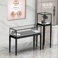 Jewelry Display Cabinet with Dustproof Glass for Home or Museum