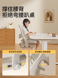 Kids Ergonomic Study Chair Height Adjustable with Lumbar Support for Home Desk