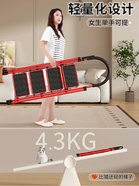Aluminum Alloy Multi-functional Folding Ladder for Home and Indoor Use, Telescopic A-Frame Step Ladder