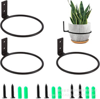 Wall-Mounted Planter Holder for Indoor Outdoor Potted Plants & Pet Bowls