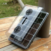 24-Cell Seedling Starter Trays with Dome Lid, Reusable Plant Germination Kit for Home Garden