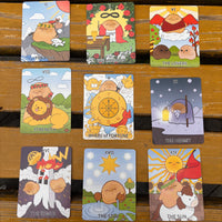 Original Illustrated Tarot and MBTI Card Decks with Black Core Paper