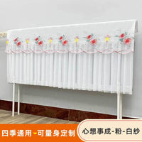 Dustproof Radiator Cover with Embroidered Fabric for Home