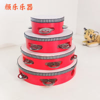 Kids Handheld Tambourine Drum for Early Childhood Music Education and Dance Props
