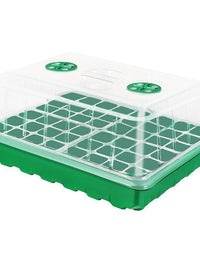 Seedling Starter Tray with Dome Lid - 12, 24, or 48 Cell Plant Germination Station for Succulents