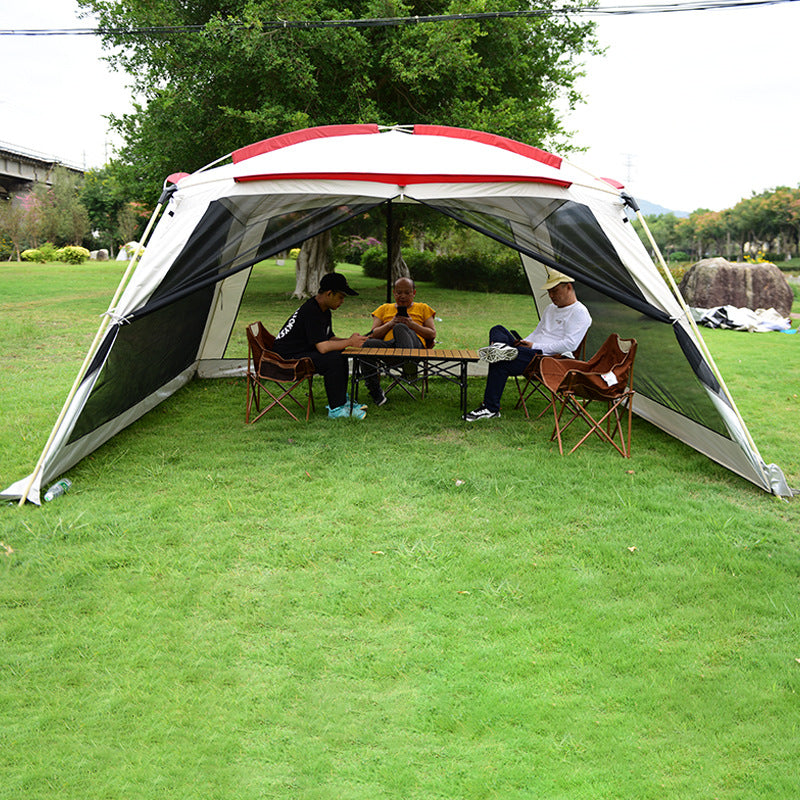 Alltel Outdoor Canopy Tent for 6-10 Person, Portable Beach Sunshade Shelter, Waterproof Fishing Awning