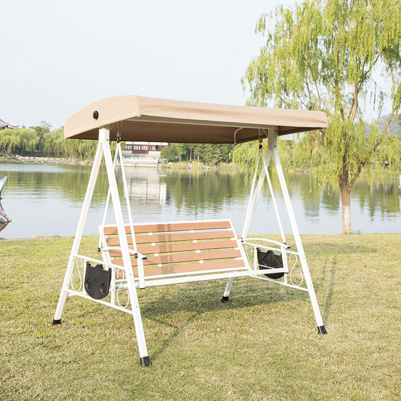 Outdoor Multi-Person Sunshade Swing Chair Patio Garden Leisure Rocking Chair Balcony Hanging Basket